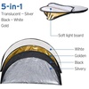 Etekcity 24″ (60cm) 5-in-1 Photography Reflector, Multi-Disc Light Reflectors for Photography, Collapsible with Bag – Translucent, Silver, Gold, White and Black(43 Inch)
