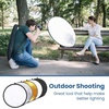 Etekcity 24″ (60cm) 5-in-1 Photography Reflector, Multi-Disc Light Reflectors for Photography, Collapsible with Bag – Translucent, Silver, Gold, White and Black(43 Inch)