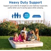 Etekcity Air Mattress Upgraded Twin Size Camping Air Bed Blow Up Bed Inflatable Mattress Raised Airbed with Rechargeable Pump for Guest, Camping, Hiking, Height 9″, Storage Bag, Brown(Queen)