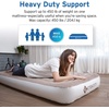 Etekcity Air Mattress Upgraded Twin Size Camping Air Bed Blow Up Bed Inflatable Mattress Raised Airbed with Rechargeable Pump for Guest, Camping, Hiking, Height 9″, Storage Bag, Brown(Twin)
