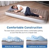 Etekcity Air Mattress Upgraded Twin Size Camping Air Bed Blow Up Bed Inflatable Mattress Raised Airbed with Rechargeable Pump for Guest, Camping, Hiking, Height 9″, Storage Bag, Brown(Twin)