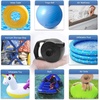 Etekcity Air Pump for Inflatables, Portable Electric Air Mattress Pump, Quick-Fill Perfect Inflator/Deflator for Couch, Blow up Pool Floats Raft Bed Boat Toy with Nozzles, 110-120V, Black(Dark Black)