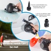 Etekcity Air Pump for Inflatables, Portable Electric Air Mattress Pump, Quick-Fill Perfect Inflator/Deflator for Couch, Blow up Pool Floats Raft Bed Boat Toy with Nozzles, 110-120V, Black(Dark Black)
