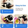 Etekcity Air Pump for Inflatables, Portable Electric Air Mattress Pump, Quick-Fill Perfect Inflator/Deflator for Couch, Blow up Pool Floats Raft Bed Boat Toy with Nozzles, 110-120V, Black(Black)