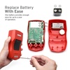 Etekcity Digital Multimeter, AC DC Voltmeter Amp Volt Ohm Current Meter, Electrical Voltage Outlet Circuit Tester With Continuity Resistance Diode Test ,Two Build-In Ceramic Fuses, Red, MSR-R500