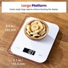 Etekcity Food Nutrition Scale, Digital Grams and Ounces, Large | Kitchen scale with tare, ideal for baking, weight loss, keto, meal prep, liquids and jewelry, 304 Stainless Steel(Clean White)