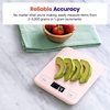 Etekcity Food Nutrition Scale, Digital Grams and Ounces, Large | Kitchen scale with tare, ideal for baking, weight loss, keto, meal prep, liquids and jewelry, 304 Stainless Steel(Pink)