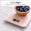 Etekcity Food Nutrition Scale, Digital Grams and Ounces, Large | Kitchen scale with tare, ideal for baking, weight loss, keto, meal prep, liquids and jewelry, 304 Stainless Steel(Pink)