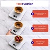 Etekcity Food Nutrition Scale, Digital Grams and Ounces, Large | Kitchen scale with tare, ideal for baking, weight loss, keto, meal prep, liquids and jewelry, 304 Stainless Steel(White)