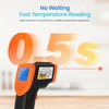 Etekcity Infrared Thermometer 774, Digital Temperature Gun for Cooking, Non Contact Electric Laser IR Temp Gauge, Home Repairs, Handmaking, Surface Measuring, -58 to 716 ℉, – 50 to 380 ℃, Yellow(Orange)