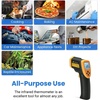 Etekcity Infrared Thermometer 774, Digital Temperature Gun for Cooking, Non Contact Electric Laser IR Temp Gauge, Home Repairs, Handmaking, Surface Measuring, -58 to 716 ℉, – 50 to 380 ℃, Yellow(Yellow D:S 16:1)