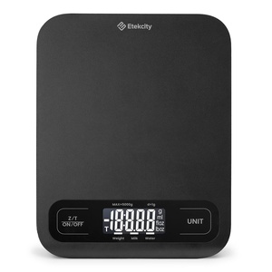 Etekcity Food Nutrition Scale, Digital Grams and Ounces, Large | Kitchen scale with tare, ideal for baking, weight loss, keto, meal prep, liquids and jewelry, 304 Stainless Steel(Black)