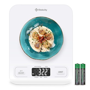 Etekcity Food Nutrition Scale, Digital Grams and Ounces, Large | Kitchen scale with tare, ideal for baking, weight loss, keto, meal prep, liquids and jewelry, 304 Stainless Steel(White)
