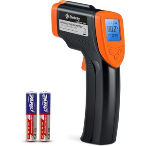 Etekcity Infrared Thermometer 774, Digital Temperature Gun for Cooking, Non Contact Electric Laser IR Temp Gauge, Home Repairs, Handmaking, Surface Measuring, -58 to 716 ℉, – 50 to 380 ℃, Yellow(Blaze Orange)