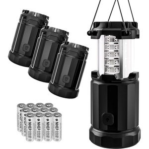 Etekcity LED Camping Lantern for Emergency Light Hurricane Supplies, Lanterns for Survival Kits Power Outages , Battery Powered Operated Lanterns Lamp, Camping Gear Accessories , 4 Pack