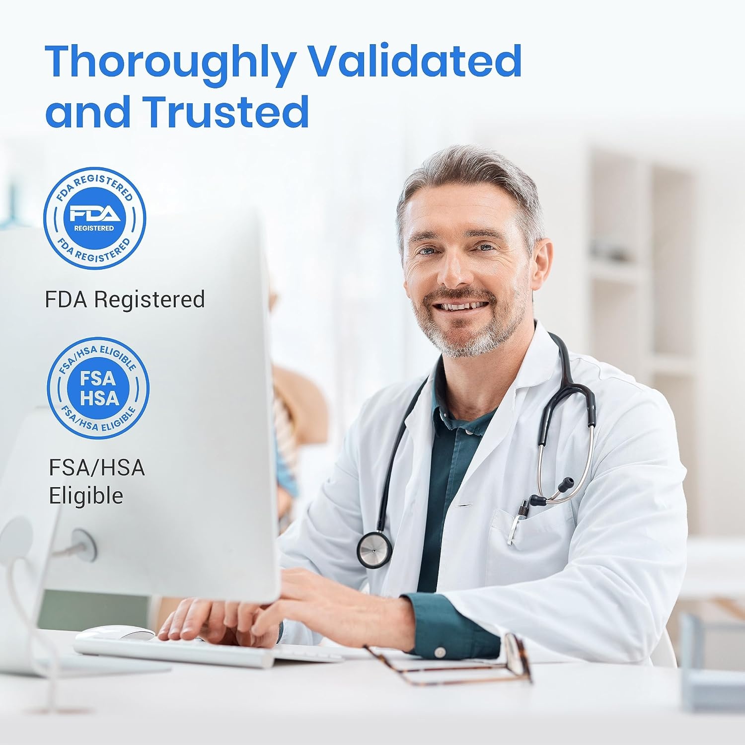 image:imageEtekcity Bluetooth Blood Pressure Monitor for Home Use Upper Arm FSA HSA Eligible Wide Cuff 86165 to Large Adult Arms Irregular Heartbeat Detection Bluetooth App iOS amp Android