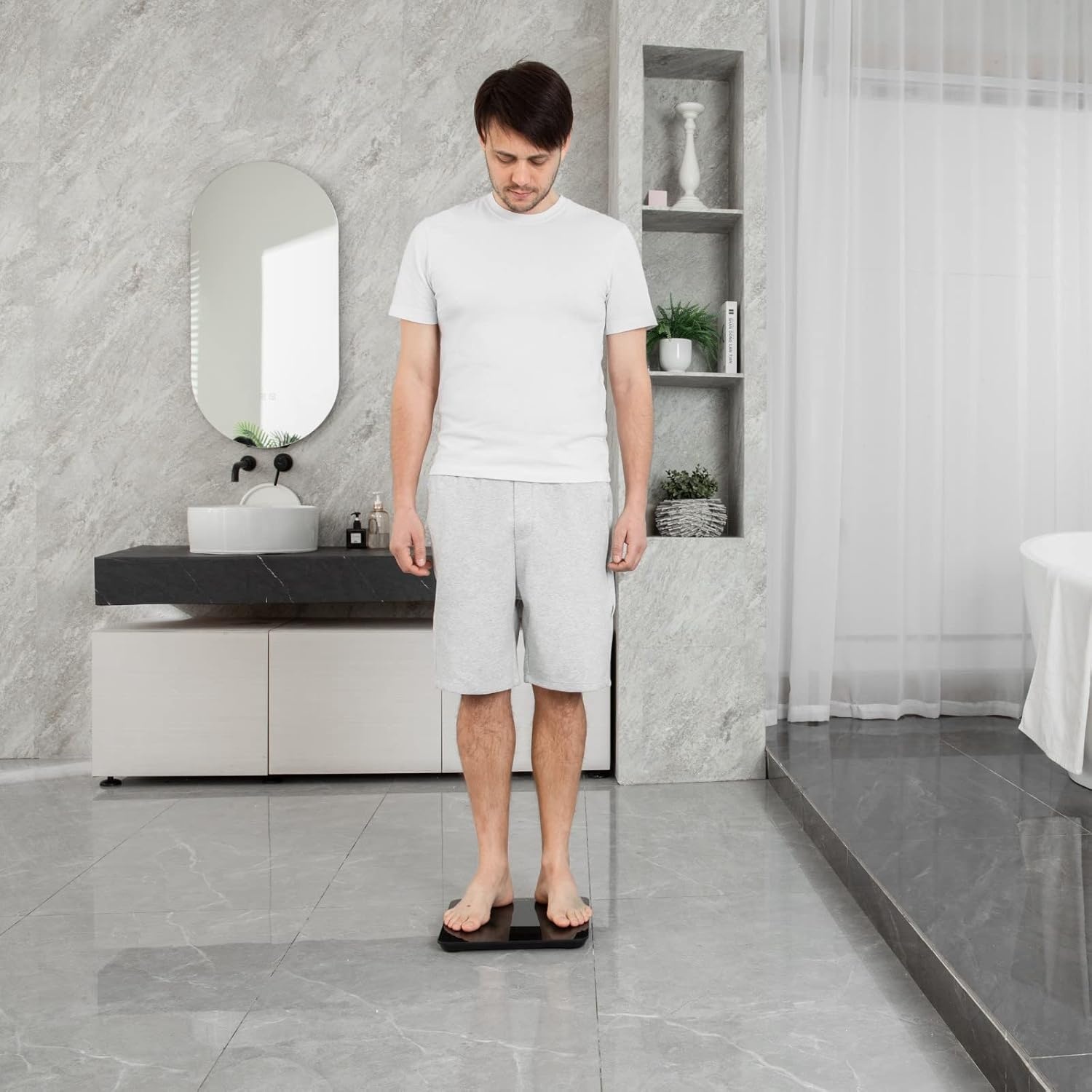 image:imageEtekcity Scale for Body Weight Digital Bathroom Scales for People Most Accurate to 005lb Bright LED Display amp Large Clear Numbers Upgraded Quality for the Elderly Safe Home Use 400 lbs 400 lbs Capacity Bright LED Display with Large Clear Numbers Upgraded Safe Quality for Elderly Home UseGreyblue