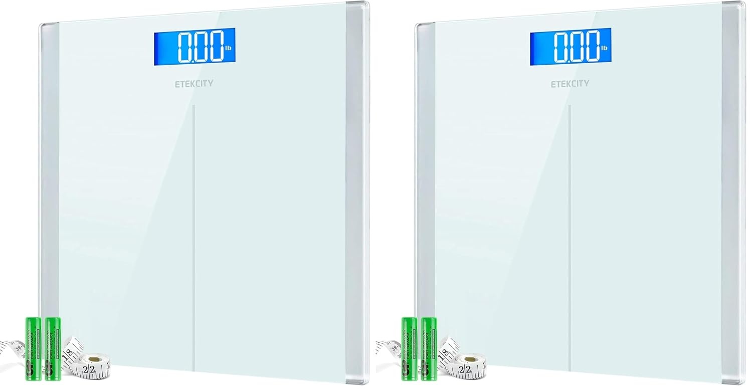 image:imageEtekcity Smart Scale for Body Weight and Fat BMI FSA Eligible Black HSA Eligible Digital Scale for BMI Muscle Mass and Body Composition with Apple Health TFT Display Tempered GlassWhite