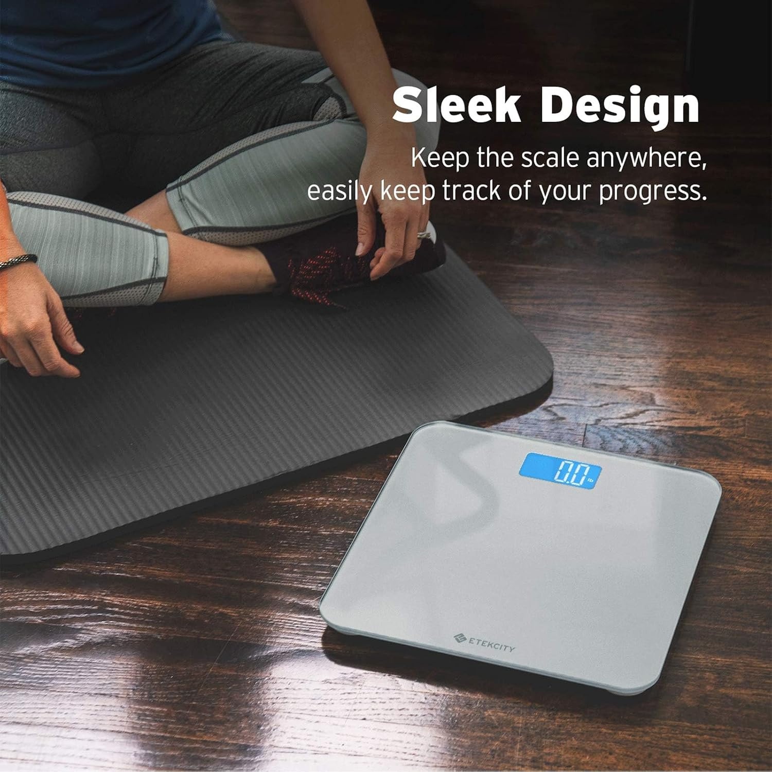 image:imageEtekcity Smart Scale for Body Weight and Fat BMI FSA Eligible Black HSA Eligible Digital Scale for BMI Muscle Mass and Body Composition with Apple Health TFT Display Tempered GlassGrey