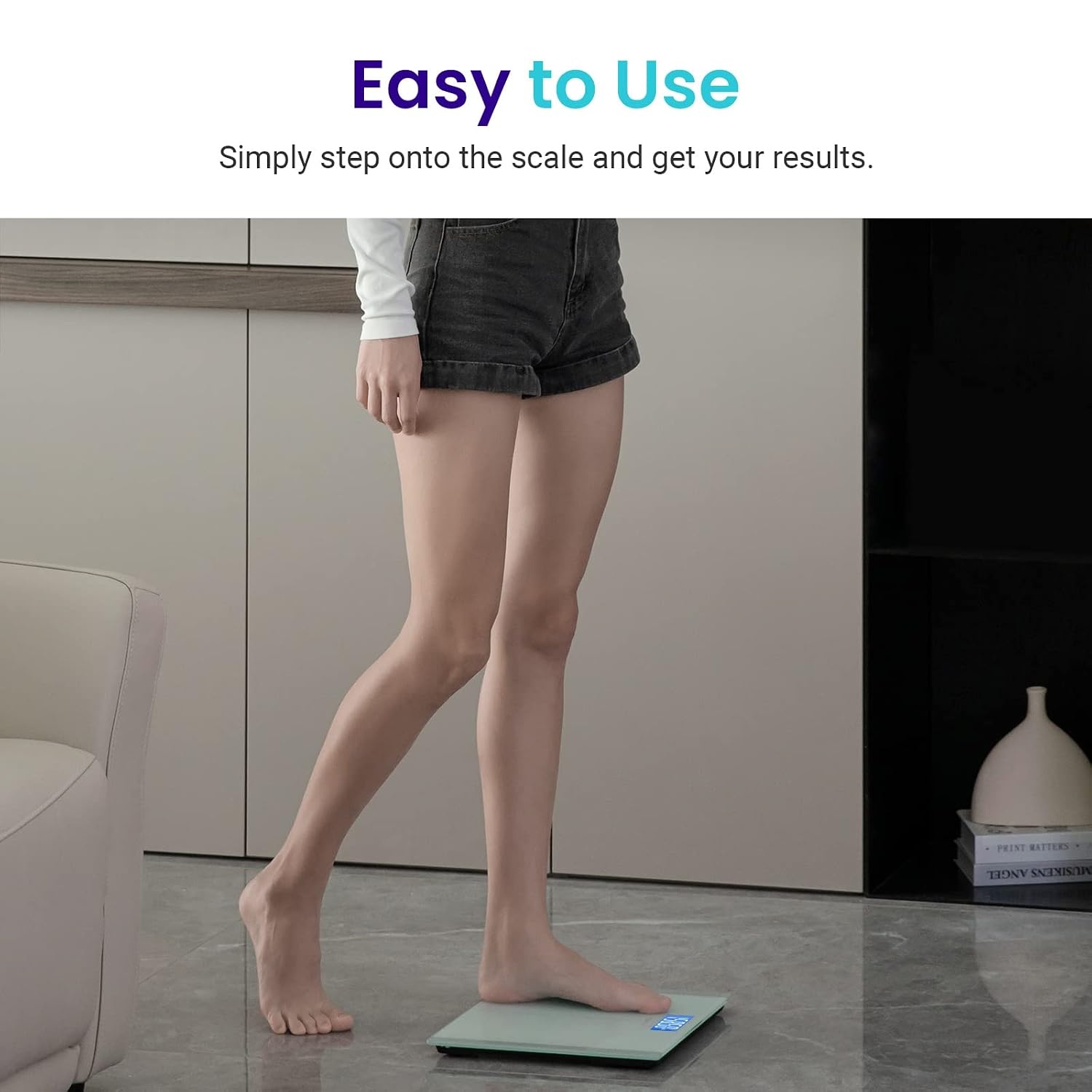 image:imageEtekcity Smart Scale for Body Weight and Fat BMI FSA Eligible Black HSA Eligible Digital Scale for BMI Muscle Mass and Body Composition with Apple Health TFT Display Tempered GlassWhite