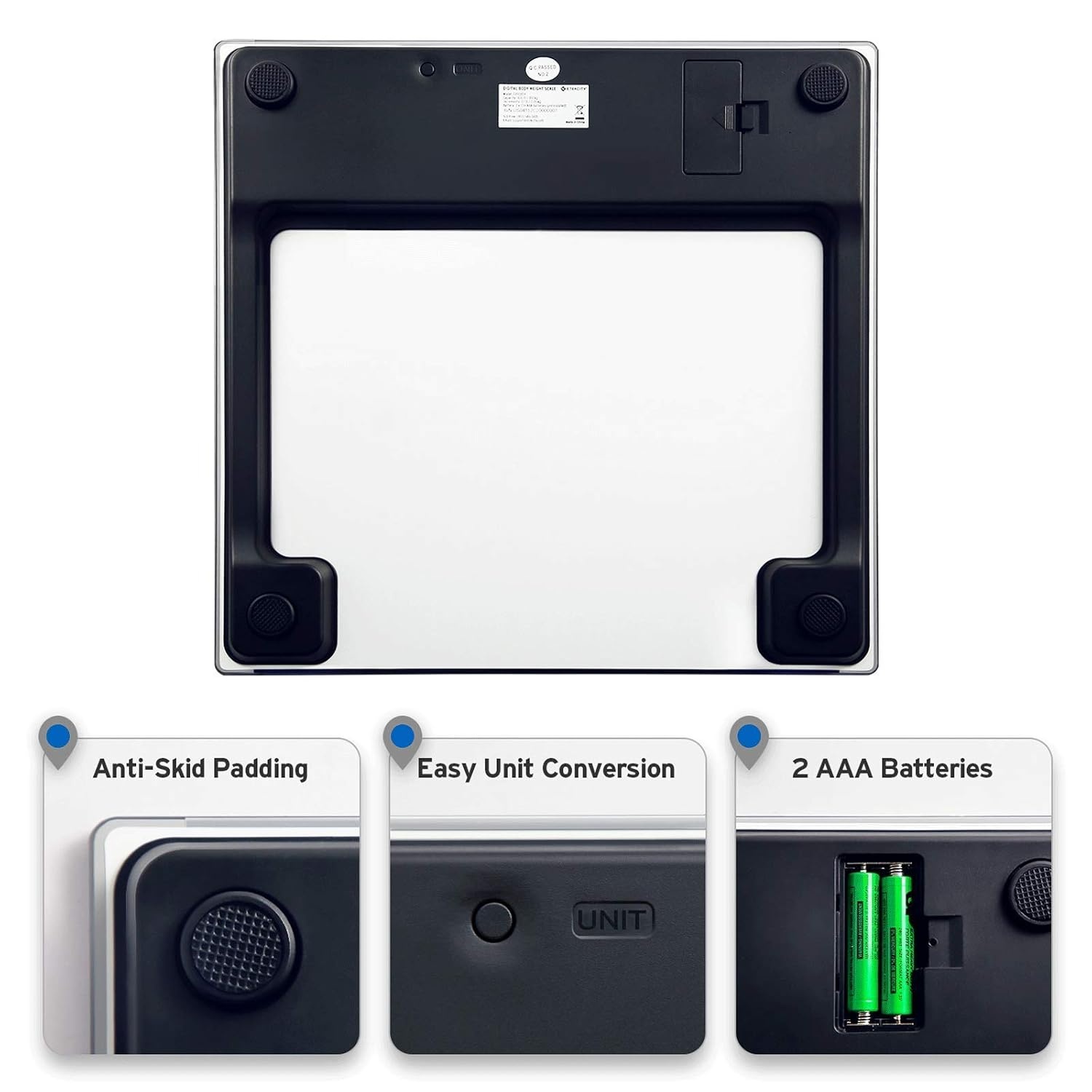 image:imageEtekcity Smart Scale for Body Weight and Fat BMI FSA Eligible Black HSA Eligible Digital Scale for BMI Muscle Mass and Body Composition with Apple Health TFT Display Tempered GlassWhite
