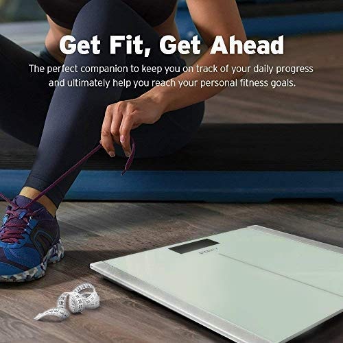 image:imageEtekcity Smart Scale for Body Weight and Fat BMI FSA Eligible Black HSA Eligible Digital Scale for BMI Muscle Mass and Body Composition with Apple Health TFT Display Tempered GlassWhite