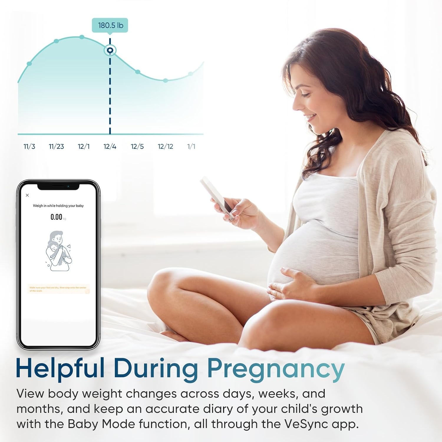image:imageEtekcity Smart Scale for Body Weight and Fat BMI FSA Eligible Black HSA Eligible Digital Scale for BMI Muscle Mass and Body Composition with Apple Health TFT Display Tempered GlassSatin Silver