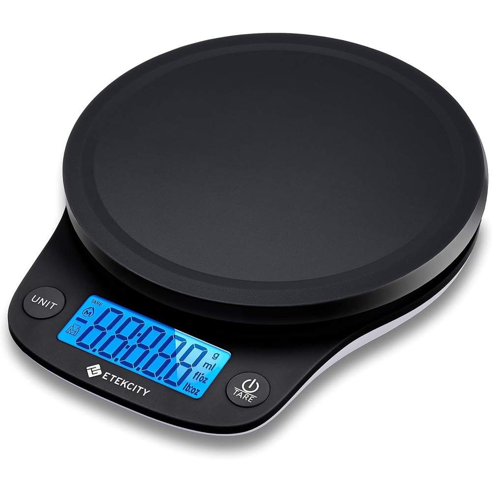 image:imageEtekcity 01g Food Kitchen Scale Digital Ounces and Grams for Cooking Baking Meal Prep Dieting and Weight Loss 11 Pounds BlackMidnight Black