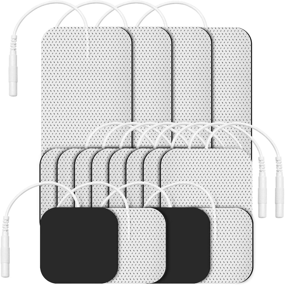 image:imageEtekcity TENS Unit Replacement Pads Electrodes for Back Pain Relief SelfAdhesive amp Gel Free for Electrotherapy White Pack of 16