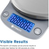 Etekcity 0.1g Food Kitchen Scale, Digital Ounces and Grams for Cooking, Baking, Meal Prep, Dieting, and Weight Loss, 11 Pounds, Black(Silver)