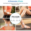 Etekcity 4-Channel Rechargeable TENS Unit, Muscle Stimulator, FSA | HSA Eligible, Pain Relief, After-Exercise Relaxation, Physical Therapy, Back, Neck, Shoulder, Sciatica