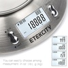 Etekcity Food Kitchen Scale with Bowl, 11lb/5kg, Grams and Ounces | Removable bowl with tare, backlit display, ideal for baking, meal prep, dieting and weight loss(Stainless Steel-Silver)