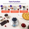 Etekcity Food Kitchen Scale with Bowl, 11lb/5kg, Grams and Ounces | Removable bowl with tare, backlit display, ideal for baking, meal prep, dieting and weight loss(Stainless Steel-Gray)