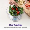 Etekcity Food Kitchen Scale with Bowl, 11lb/5kg, Grams and Ounces | Removable bowl with tare, backlit display, ideal for baking, meal prep, dieting and weight loss(Stainless Steel-Gray)