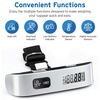 Etekcity Luggage Scale, Digital Suitcase Weight Scale for Travel, 110 lb | Travel Essentials, Air Travel, Suitcase, Hanging Hook, Rubber Grip, Battery Included, Easy-to-Read Display(Ash Silver-2 pack)