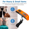 Etekcity Luggage Scale, Digital Suitcase Weight Scale for Travel, 110 lb | Travel Essentials, Air Travel, Suitcase, Hanging Hook, Rubber Grip, Battery Included, Easy-to-Read Display(Orange)