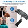 Etekcity Luggage Scale, Digital Suitcase Weight Scale for Travel, 110 lb | Travel Essentials, Air Travel, Suitcase, Hanging Hook, Rubber Grip, Battery Included, Easy-to-Read Display(Charcoal Gray)