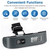 Etekcity Luggage Scale, Digital Suitcase Weight Scale for Travel, 110 lb | Travel Essentials, Air Travel, Suitcase, Hanging Hook, Rubber Grip, Battery Included, Easy-to-Read Display(Charcoal Gray)
