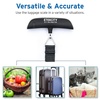 Etekcity Luggage Scale, Digital Suitcase Weight Scale for Travel, 110 lb | Travel Essentials, Air Travel, Suitcase, Hanging Hook, Rubber Grip, Battery Included, Easy-to-Read Display(Ash Silver)