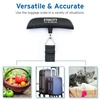 Etekcity Luggage Scale, Digital Suitcase Weight Scale for Travel, 110 lb | Travel Essentials, Air Travel, Suitcase, Hanging Hook, Rubber Grip, Battery Included, Easy-to-Read Display(Charcoal Gray)