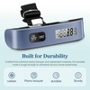 Etekcity Luggage Scale, Digital Suitcase Weight Scale for Travel, 110 lb | Travel Essentials, Air Travel, Suitcase, Hanging Hook, Rubber Grip, Battery Included, Easy-to-Read Display(Bright Blue)