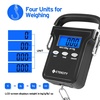Etekcity Luggage Scale, Digital Suitcase Weight Scale for Travel, 110 lb | Travel Essentials, Air Travel, Suitcase, Hanging Hook, Rubber Grip, Battery Included, Easy-to-Read Display(Dark Black)