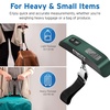 Etekcity Luggage Scale, Digital Suitcase Weight Scale for Travel, 110 lb | Travel Essentials, Air Travel, Suitcase, Hanging Hook, Rubber Grip, Battery Included, Easy-to-Read Display(Green)