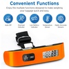 Etekcity Luggage Scale, Digital Suitcase Weight Scale for Travel, 110 lb | Travel Essentials, Air Travel, Suitcase, Hanging Hook, Rubber Grip, Battery Included, Easy-to-Read Display(Orange)