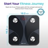 Etekcity Smart Scale for Body Weight, Body Fat and BMI, FSA Eligible | HSA Eligible, Bathroom Scale with Muscle Mass, Accurate Bluetooth App Sync, LED Display and Tempered Glass(Textured Black)