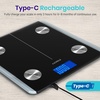 Etekcity Smart Scale for Body Weight, Body Fat and BMI, FSA Eligible | HSA Eligible, Bathroom Scale with Muscle Mass, Accurate Bluetooth App Sync, LED Display and Tempered Glass(Carbon Black)