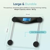 Etekcity Smart Scale for Body Weight and Fat, BMI, FSA Eligible, Black | HSA Eligible, Digital Scale for BMI, Muscle Mass and Body Composition, with Apple Health, TFT Display, Tempered Glass(Clear Black)