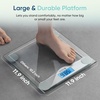 Etekcity Smart Scale for Body Weight and Fat, BMI, FSA Eligible, Black | HSA Eligible, Digital Scale for BMI, Muscle Mass and Body Composition, with Apple Health, TFT Display, Tempered Glass(Silver)