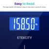 Etekcity Smart Scale for Body Weight and Fat, BMI, FSA Eligible, Black | HSA Eligible, Digital Scale for BMI, Muscle Mass and Body Composition, with Apple Health, TFT Display, Tempered Glass(Deep-Blue)