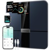 Etekcity Smart Scale for Body Weight and Fat, BMI, FSA Eligible, Black | HSA Eligible, Digital Scale for BMI, Muscle Mass and Body Composition, with Apple Health, TFT Display, Tempered Glass(Black-Color Screen)